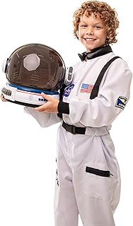Light-Up Astronaut Helmet for Kids Space Helmet with LED Lights, Movable Visor & Mission Sounds