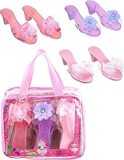Expressions Dress Up Kids Royalty Heels - Pretend Play High Heels for Kids, Princess Play Dress Shoes - Toddler Size 7-10