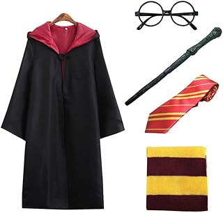 Wizard Halloween Costume Robe Set with Accessories for Toddler Little Kids Boys Girls