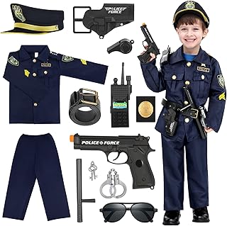 Police Officer Costume for Kids, Police Costume for kids, Role Play Kit for Boys Girls