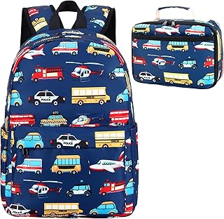 Kids School Backpack with Lunch Box for Boys Girls Bookbag School Bag Preschool Kindergarten Toddler Backpack
