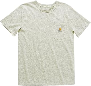 Unisex Kid's Short Sleeve Pocket T Tee Shirt