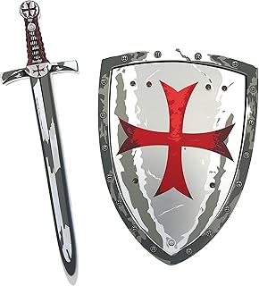 Liontouch Maltese Knight Toy Sword & Shield for Kids | Medieval Pretend Play Set in Foam for Children with Classic Red Cross Theme | Safe Weapons & Battle Armor for Dress Up & Costumes