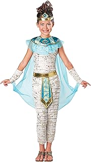 Girls Royal Egyptian Mummy Costume Cleopatra Costume Includes Headpiece,Dress, Leggings,Glovelets,Collar and Belt