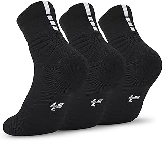 Elite Basketball Socks, Cushioned Athletic Sports Crew Socks for Men & Women