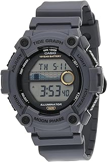 WS1300H Series | Digital Watch | 100 Meter Water Resistance | LED Backlight | 1/100 SEC Stopwatch | Tide Graph | Coundtown Timer | LED Light | Multi Function Alarms | 10 Year Battery