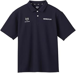 Move Sports Descente SUNSCREEN Polo Shirt, Short Sleeve Polo Shirt, Stretchy, Sweat Absorbent, Quick Drying, UPF 30, Sunscreen