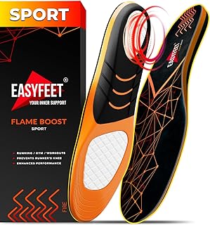 {New 2022} Sport Athletic Shoe Insoles Men Women - Ideal for Active Sports Walking Running Training Hiking Hockey - Extra Shock Absorption Inserts - Orthotic Comfort Insoles for Sneakers Running Shoes
