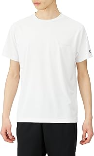C3-ZS304 Short Sleeve T-shirt, Round Neck, Antibacterial, Deodorizing, Quick Drying, UV Protection, Script Logo, Short Sleeve T-Shirt, Men's Sports