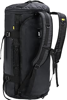 Large Duffel Backpack Sports Gym Bag with Shoe Compartment, Heavy Duty and Water Resistant