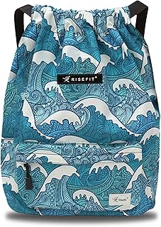 Risefit Waterproof Drawstring Bag, Gym Bag Sackpack Sports Backpack for Men Women
