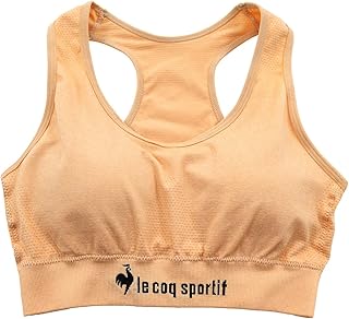 Coq Sportif 562 Women's Sports Bra, Racerback Half-Top, Molded Cup, Stretch, UV Protection