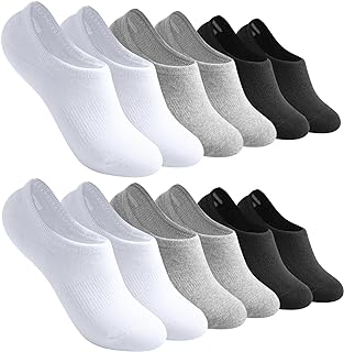 No Show Socks Womens Low Ankle Socks for Sneakers Footies Athletic Anti-slip Invisible Liner Socks 6/8 Pairs