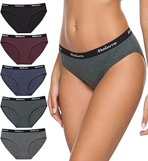 Womens Underwear Cotton Bikini Breathable Sport Low Rise Panty for Women Multipack