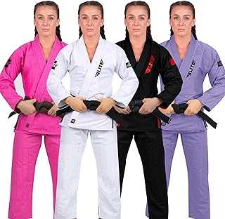 Elite Sports Ultra-Light Women's BJJ GI - IBJJF Jiu-Jitsu GI for Girls and women (See Special Sizing Guide)