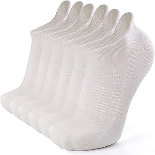 Merino Wool Athletic Ankle Running Hiking Cycling Thick Cushion Sport Socks for Men Women, 1/6 Pairs
