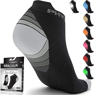 Low Cut Socks Men & Women - Ankle Compression Running Socks with Arch Support