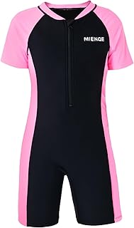 Teen Girls One Piece Swimsuit Kid Swimsuit Girls Water Sport Short Swimsuit UPF 50+ Sun Protection Bathing Suits