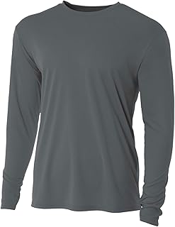 Men's Long Sleeve Loose Fit Rash Guard Surf Shirt Water Sports Swimwear