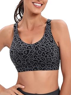 High Impact Sports Bras for Women,Racerback Bra Workout Crop Tops Longline Yoga Bra Push up Plus Size