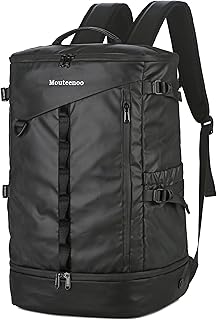 Travel Backpack with Shoes Compartment for Gym Sports Hiking Water-Resistant Backpack for Men and Women