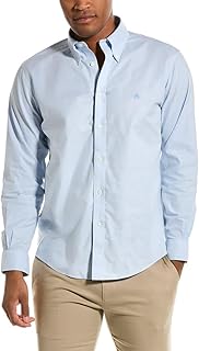 Men's Non-Iron Stretch Oxford Sport Shirt Long Sleeve Solid