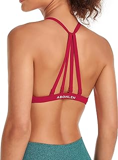 Sports Bras for Women Workout Strappy Backless Bra Yoga Crop Tank Top