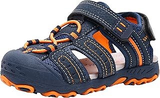 Boys Girls Outdoor Sport Sandals,Kids Closed Toe Beach Sandals, Toddler Summer Sandals