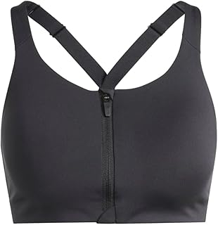 TLRD Sports Bra, Impact Luxe, High Support, Zip Bra, JTY24, Women's, Black (IT2403) J/3XCD, black (IT2403), 3X-Large