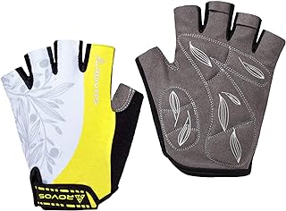 Cycling Gloves Mountain Bike Gloves Biking Gloves for Men/Women 5MM Shock Absorbing Pads Half Finger Sports Bicycle Gloves-for Workout Motorcycle Gym Training Outdoor