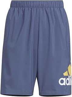 JSY46 Essentials Badge of Sport Loose Fit 8" Woven Shorts for Kids
