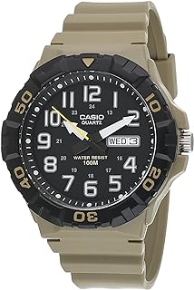 Men's Military 3HD MRW-210H-5AVCF Quartz Watch, Tan, Sport