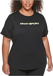 Sport Womens Plus Crewneck Cotton T-Shirt