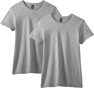 Women's Fitted Cotton T-Shirt, 2-Pack