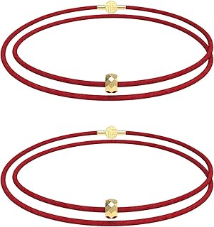 VFENHIR Bracelet Automotive Window Breaker, Removable Handcuff Key and Tungsten Carbide Bead, Vehicle Quick Escape Wrist Strap (Red 2pcs)