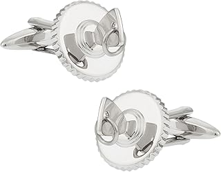 Car Ignition Automotive Race Cufflinks in Stainless Steel with Presentation Gift Box | Sports Car Key in Ignition Gift for Car Lovers Automotive Cuff Links with Travel Box