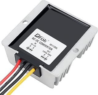 DROK 12V Boost Converter, DC 5-11V to 12V 5A 60W Step Up Voltage Regulator 6V to 12V Converter Waterproof Power Supply Board Stabilizer for Solar Panel Automotive