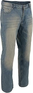 Milwaukee Leather MDM5002 Men's Blue Armored Denim Jeans Reinforced with Aramid By Dupont Fibers - 44