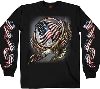Hoop Eagle Men's Long Sleeve (BLACK Large)