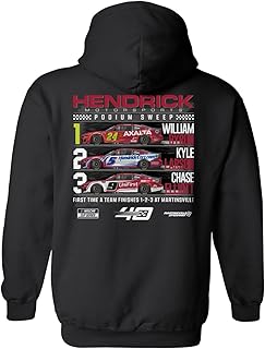 Hendrick Motorsports NASCAR 2024 Martinsville Podium Sweep Byron Larson Elliott Hoodie