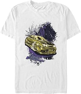 Big & Tall Fast and Furious Gold Car Men's Tops Short Sleeve Tee Shirt