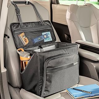 High Road Front Seat Car Storage Organizer and Laptop Work Bag for Office Essentials with Adjustable Shoulder Strap