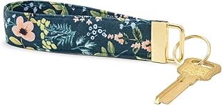 LNKRE JEWELRY Women Floral Wristlet Keychain, Hand Wrist Lanyard Key Chain Holder Work for Key Wallets