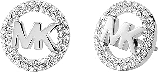 Silver-Tone Stud Earrings for Women; Stainless Steel Earrings; Jewelry for Women