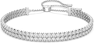 Subtle Bracelet Jewelry Collection, Clear Crystals, Medium, Crystal, crystal