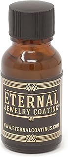 Eternal Jewelry Coating, Clear Protective Polish-on Sealant to Protect and Shield Metal and Stone Jewelry from Tarnish, Wear and Prevent Allergies .5oz