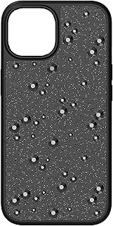Swarovski High Smartphone Case for iPhone 15, Gold Tone Phone Case with Radiant Crystals, 15, Metal