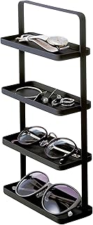 Yamazaki Home Stand 4-Tier Accessory Tray Holder & Storage Steel | Jewelry Organizer, One Size, Black