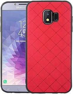 ELISORLI Compatible with Samsung Galaxy J4 2018 Case Rugged Thin Slim Full Body Grip Bumper Cell Soft Accessories Anti-Slip Fit Rubber TPU Mobile Protection Phone Cover for Glaxay J 4 Women Men Red