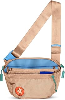 Full Size Fanny Pack - Trendy, Compact, Water-Repellent Waist Bag in Multiple Colors for Men and Women, Maple Sugar, Fannypack